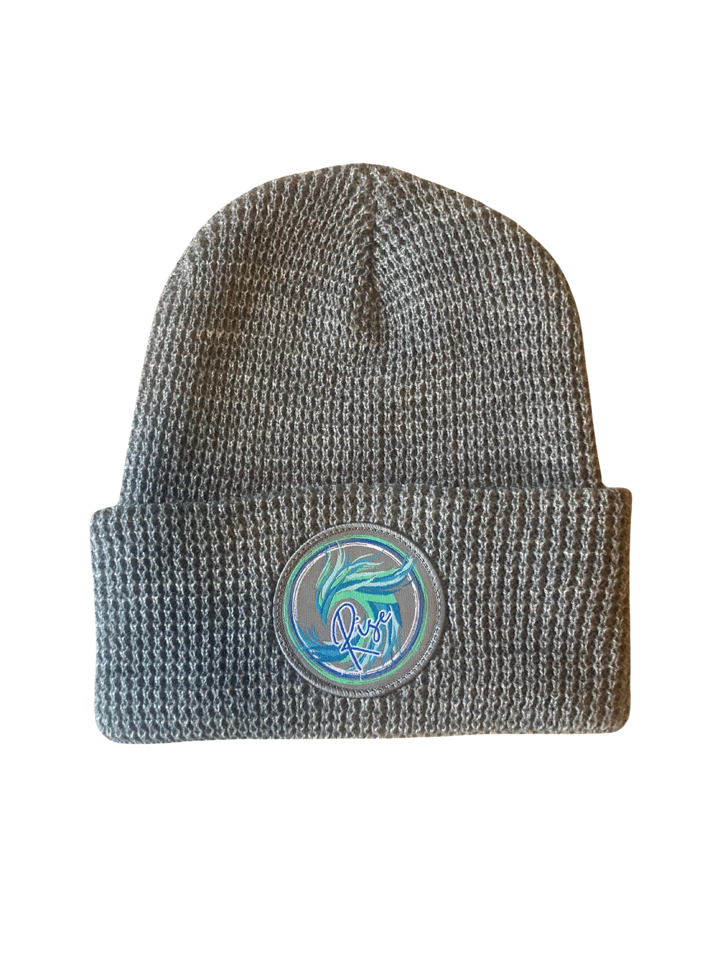 Heather Grey Waffle Knit Beanie