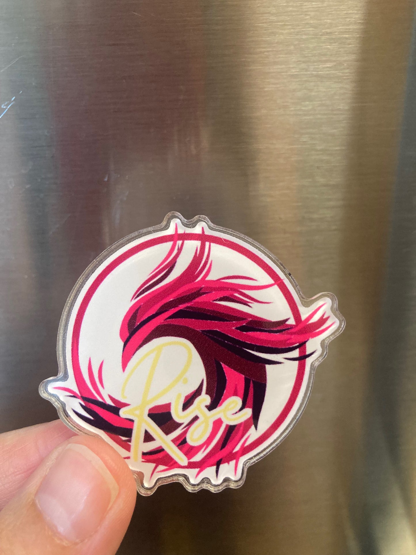 Acrylic Phoenix Magnet (2-inch)