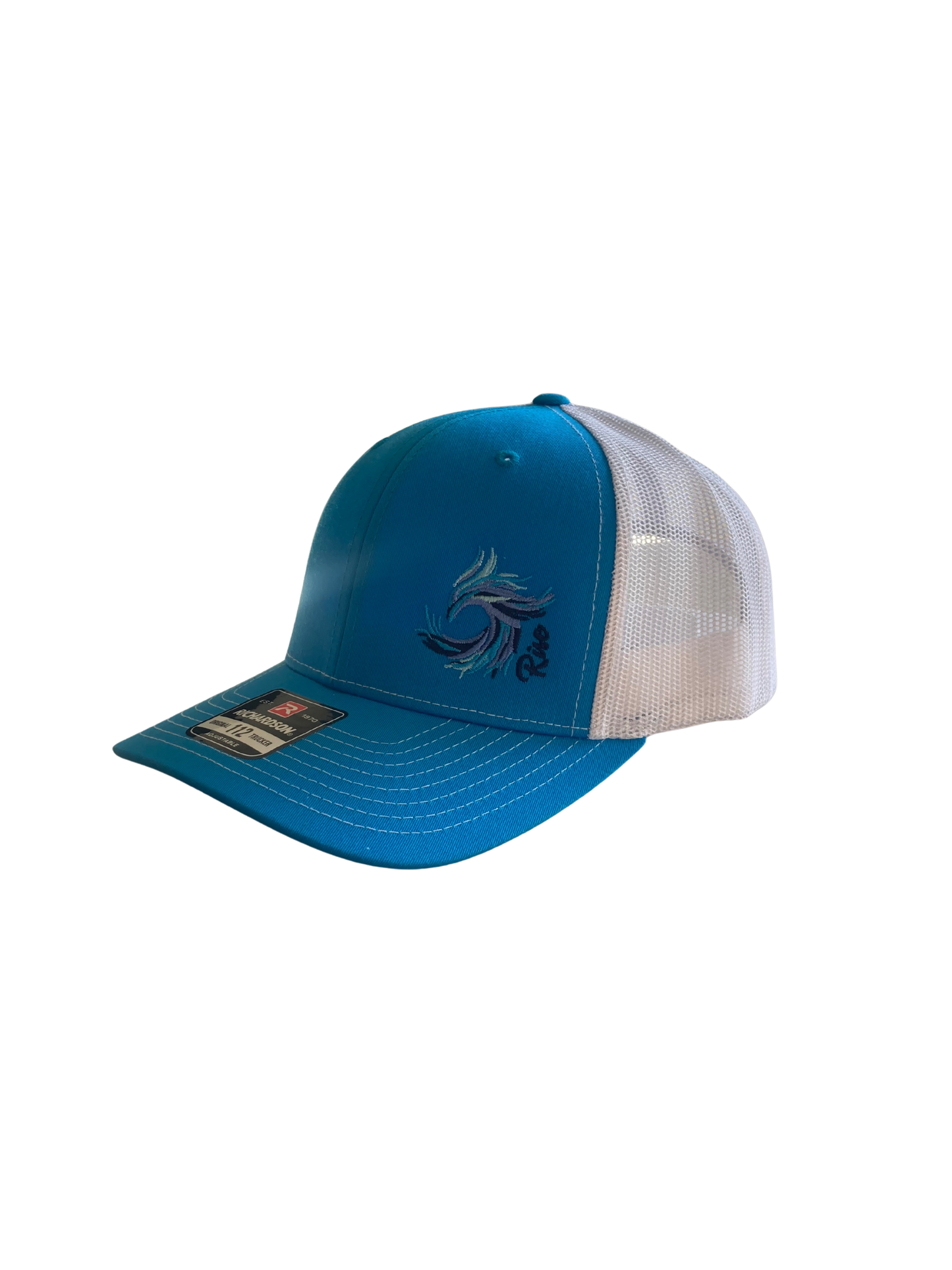 Cyan Blue/White Phoenix Trucker Hat
