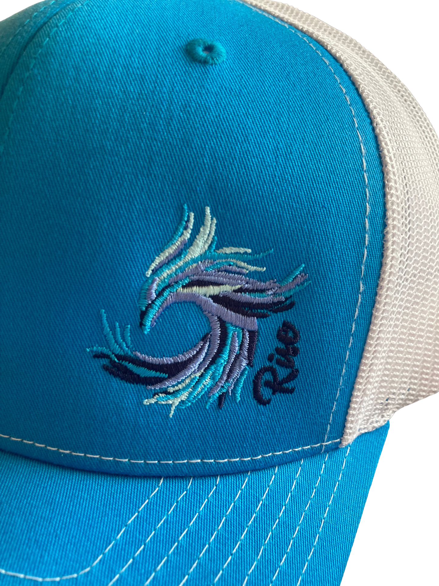 Bright Blue/White Phoenix Trucker Hat