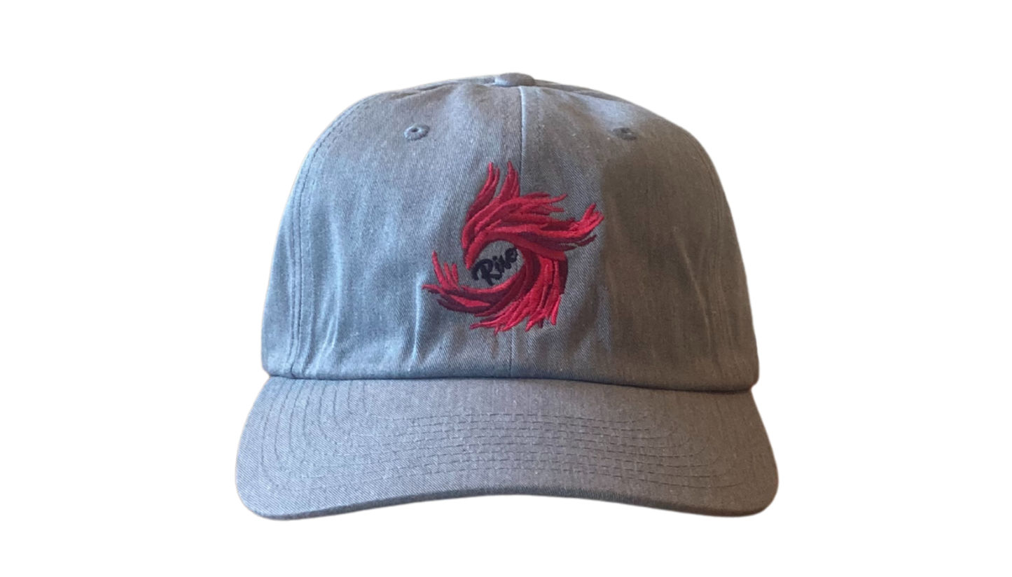 Heather Grey/Red Phoenix Dad Hat