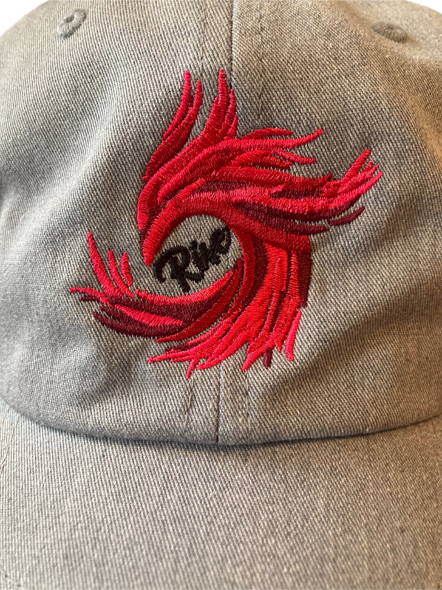 Heather Grey/Red Phoenix Dad Hat
