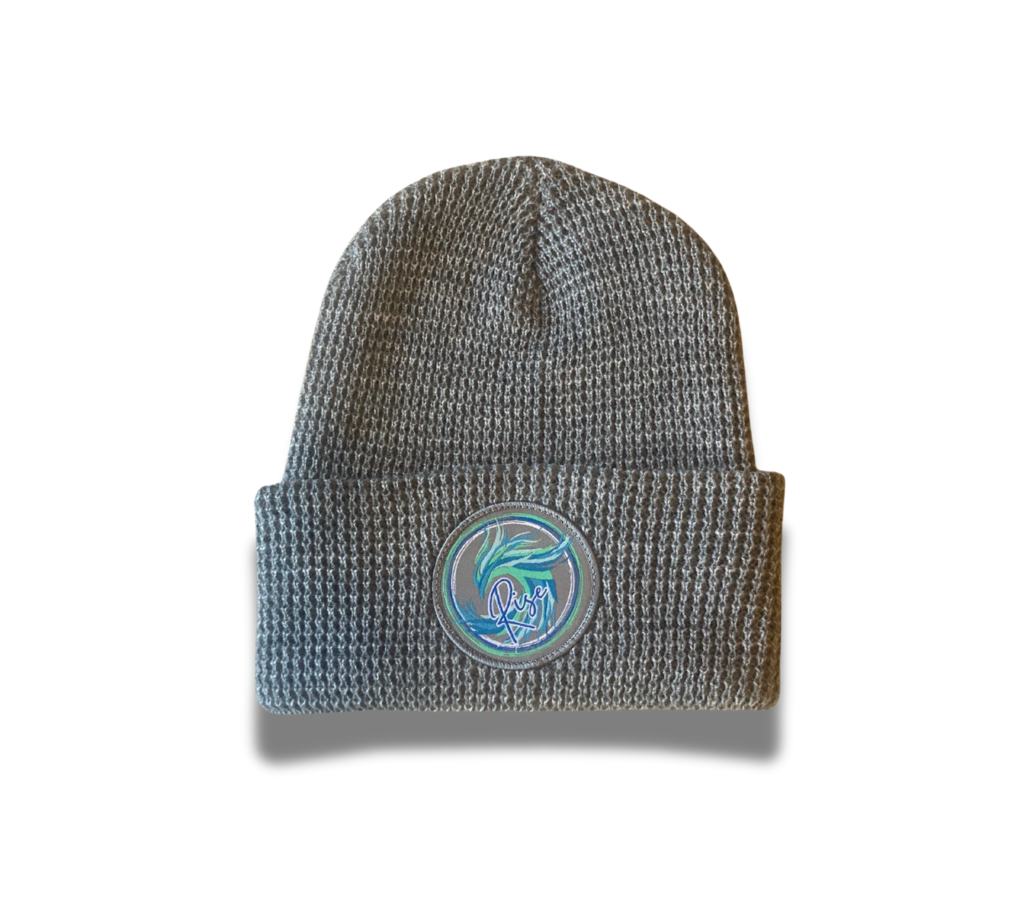 Heather Grey Waffle Knit Beanie