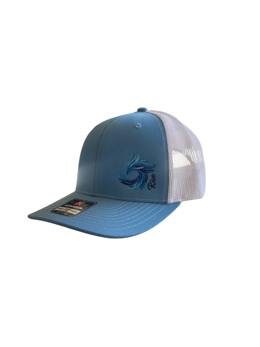 Columbia Blue/White Trucker Hat